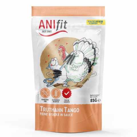 Kat Natvoer Kalkoen Tango 85g 12 Stuk -1- Anifit